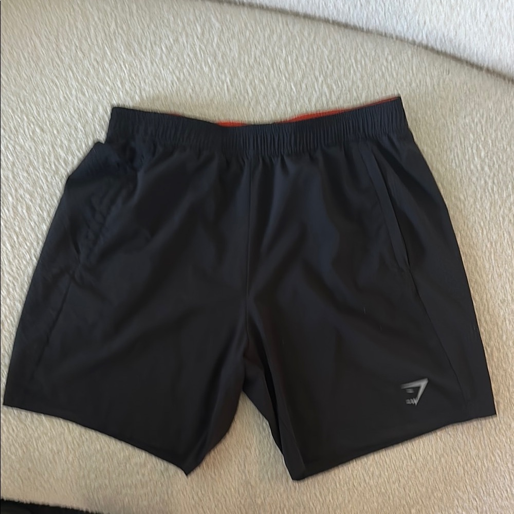 Gymshark Black Athletic Shorts Lightweight Breathable